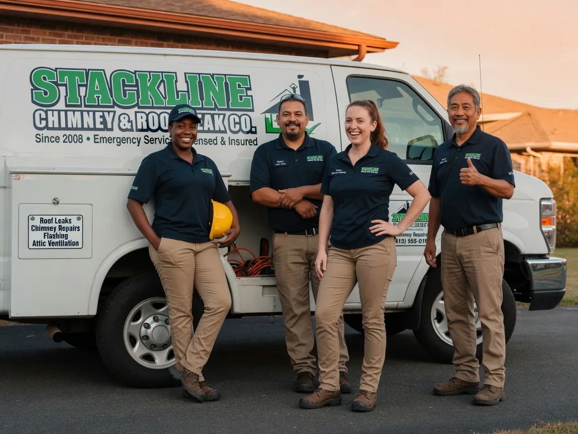 Chimney flashing repair company in New Douglas, IL